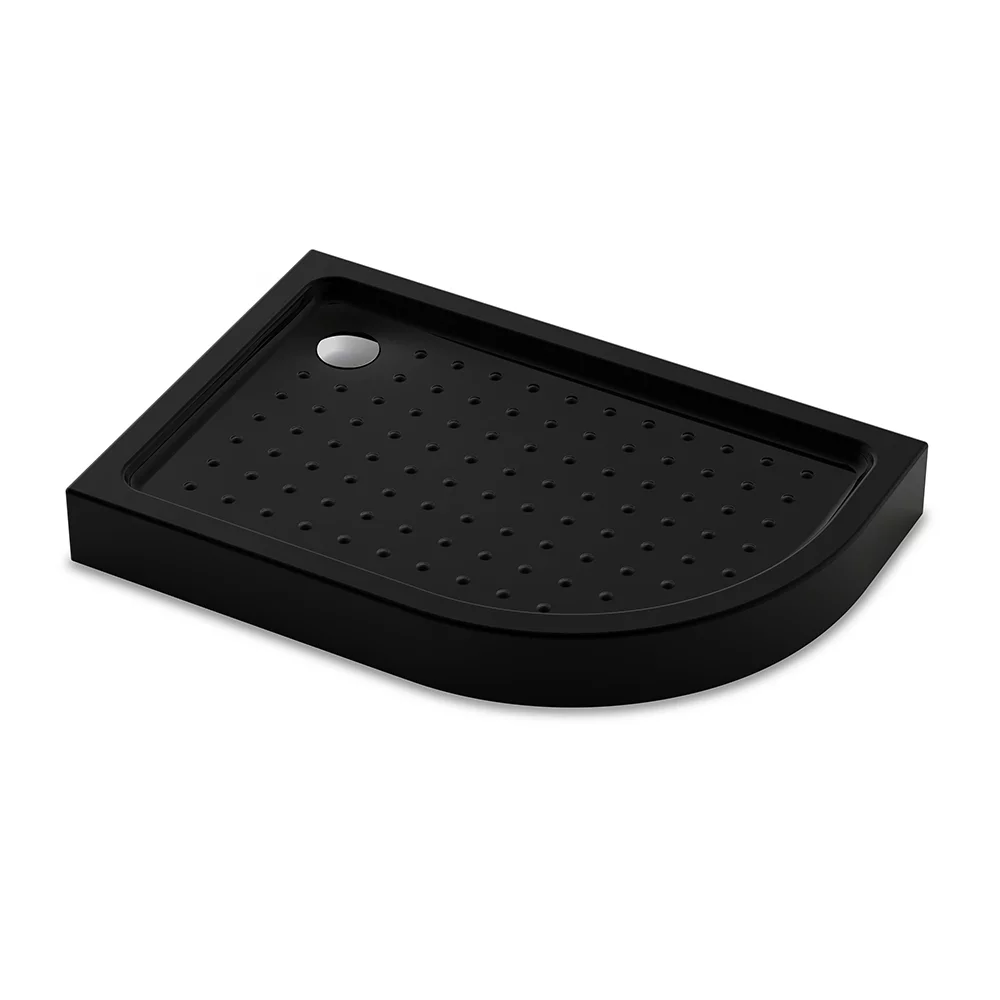 Душевой поддон Veconi Tezeo TZ55LB-12080-C5 1200*800 мм (чёрный матовый) L