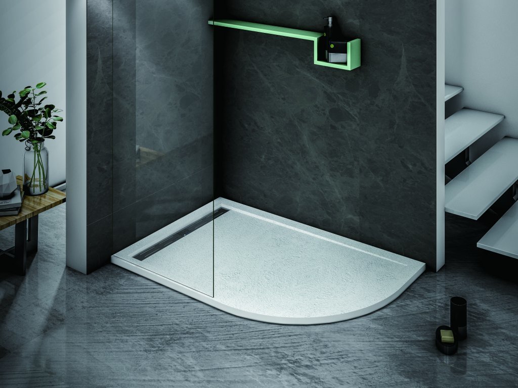 Душевой поддон Cezares Tray-as TRAY-AS-RH-120/90-550-30-W-L 1200*900 мм (белый) L
