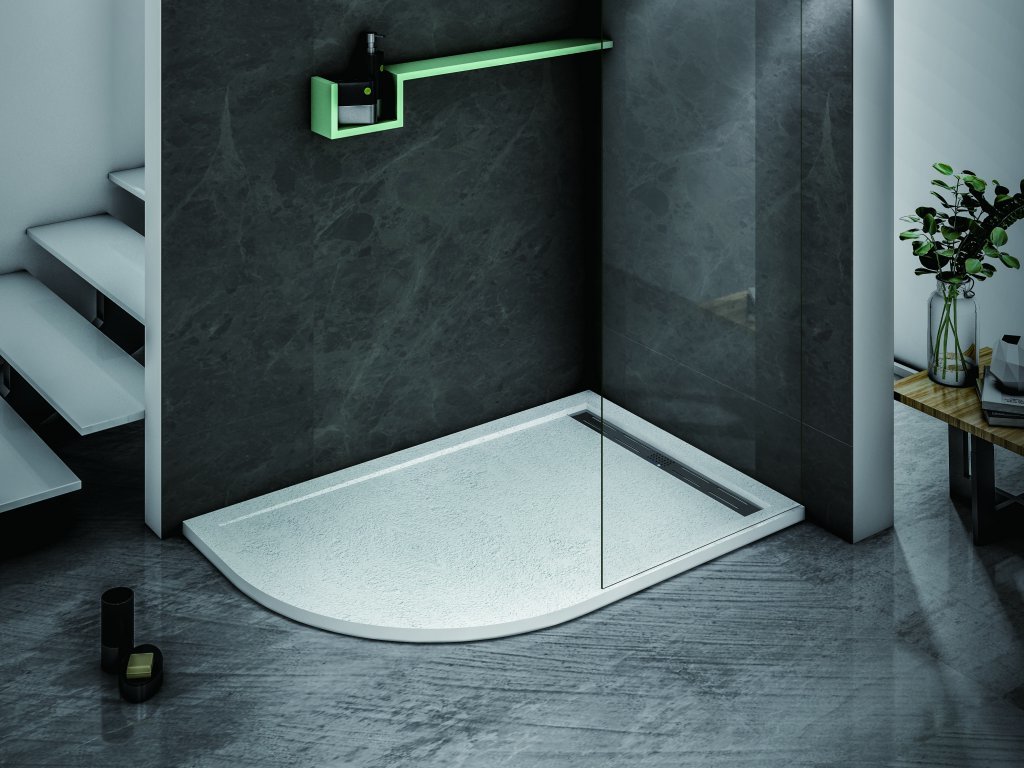 Душевой поддон Cezares Tray-as TRAY-AS-RH-120/90-550-30-W-R R 1200*900 мм (белый) R