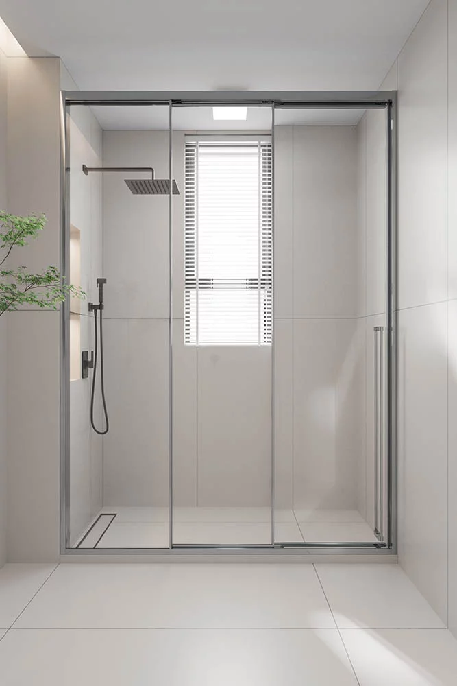 Душевая дверь Veconi Prato 300 CH-L PR3/L-140-01-CH-C4 1400*2000 мм (хром/прозрачное)