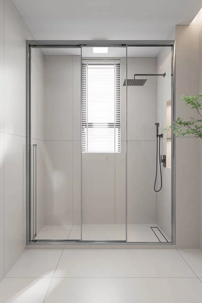 Душевая дверь Veconi Prato 300 CH-R PR3/R-110-01-CH-C4 1100*2000 мм (хром/прозрачное)