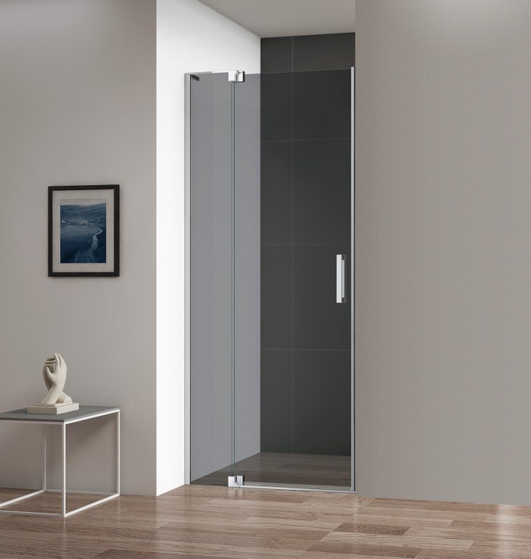Душевая дверь Cezares SLIDER-B-1-70/80-GRIGIO-Cr 700/800*1950 мм (хром/тонированное)