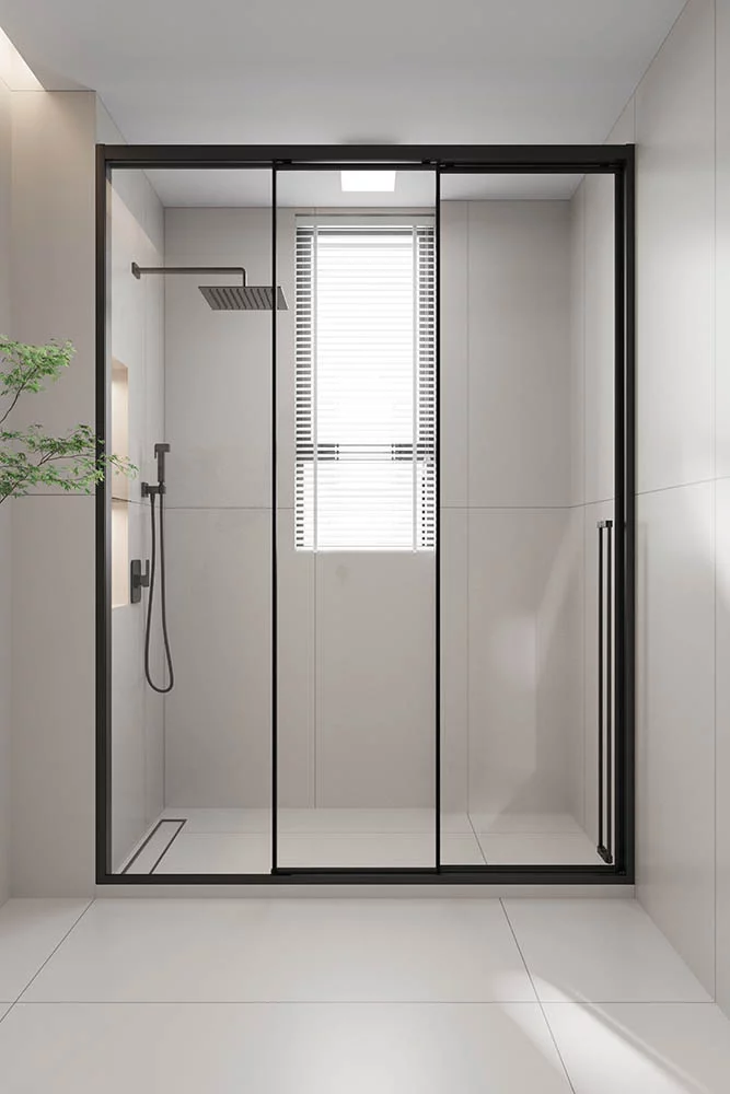 Душевая дверь Veconi Prato 300 B-L PR3/L-120-01-B-C4 1200*2000 мм (чёрный матовый/прозрачное)