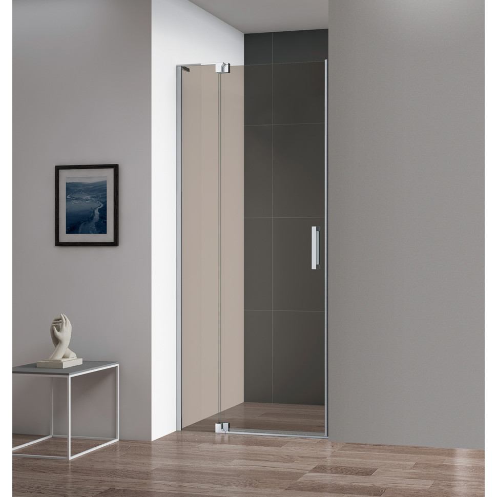 Душевая дверь Cezares SLIDER-B-1-90/100-BR-Cr 900/1000*1950 мм (хром/тонированное)