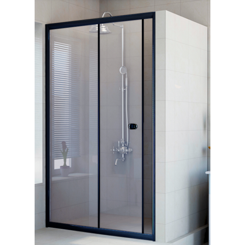 Душевая дверь Radomir Вита 1-63-6-0-0-1110 1500*2000 мм (чёрный матовый/прозрачное)