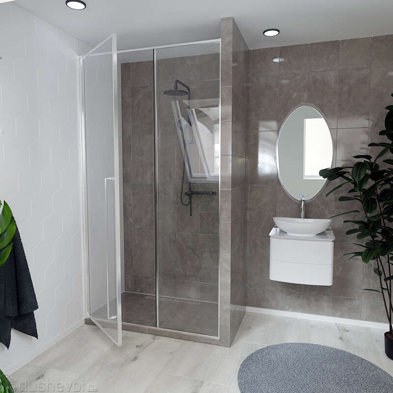 Душевая дверь Radomir Daria 1-63-2-1-0-356 1200*2200 мм (хром/прозрачное) L