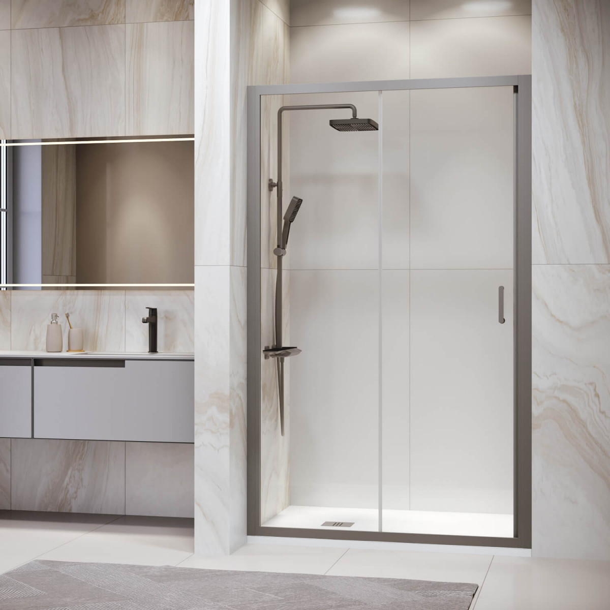 Душевая дверь RGW Passage PA-14 Gr 1700*1950 мм (серый/прозрачное)