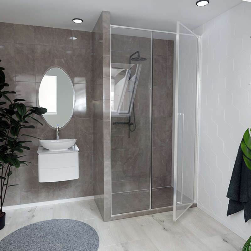 Душевая дверь Radomir Daria 1-63-2-2-0-356 1200*2200 мм (хром/прозрачное) R