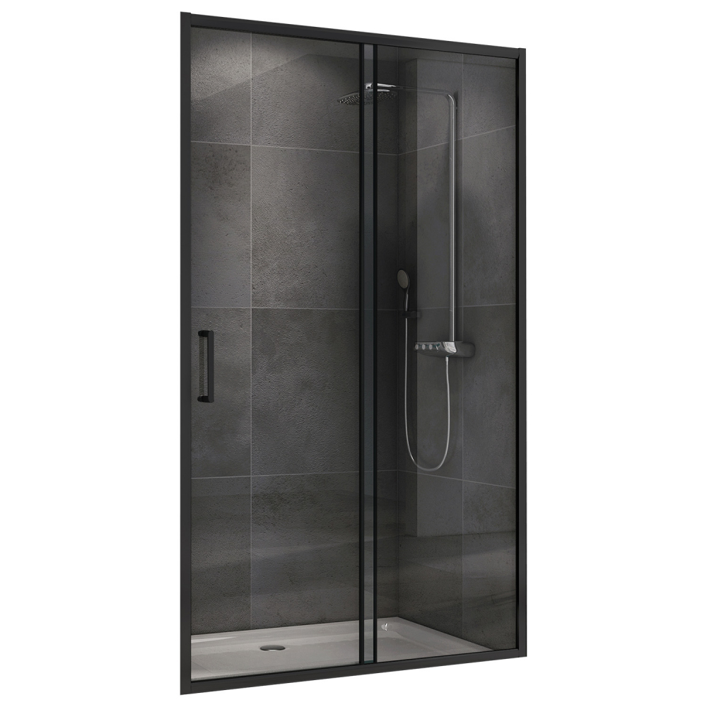 Душевая дверь Abber Schwarzer Diamant AG30110B5 1100*1900 мм (чёрный/прозрачное)