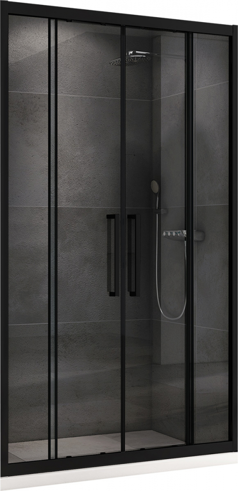 Душевая дверь Abber Schwarzer Diamant AG33170BH 1700*1950 мм (чёрный/прозрачное)