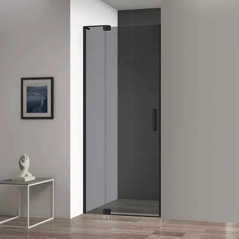 Душевая дверь Cezares SLIDER-B-1-90/100-GRIGIO-NERO 900/1000*1950 мм (чёрный матовый/тонированное)