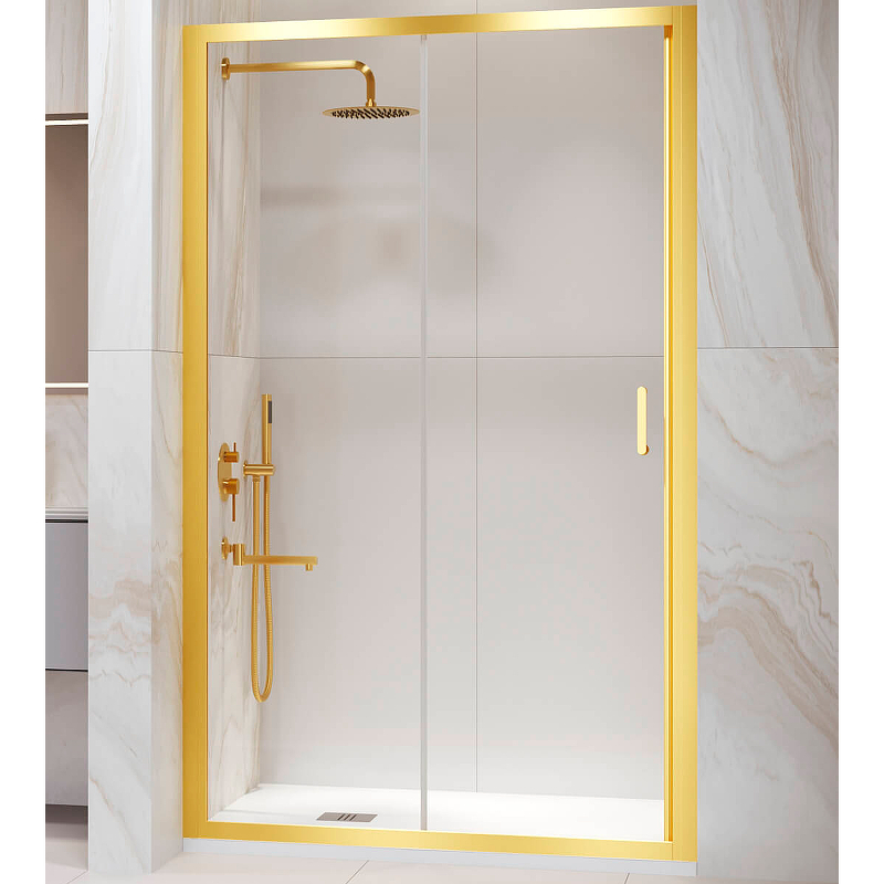 Душевая дверь RGW Passage PA-14Gb 1300*1950 мм (золото матовое/прозрачное)
