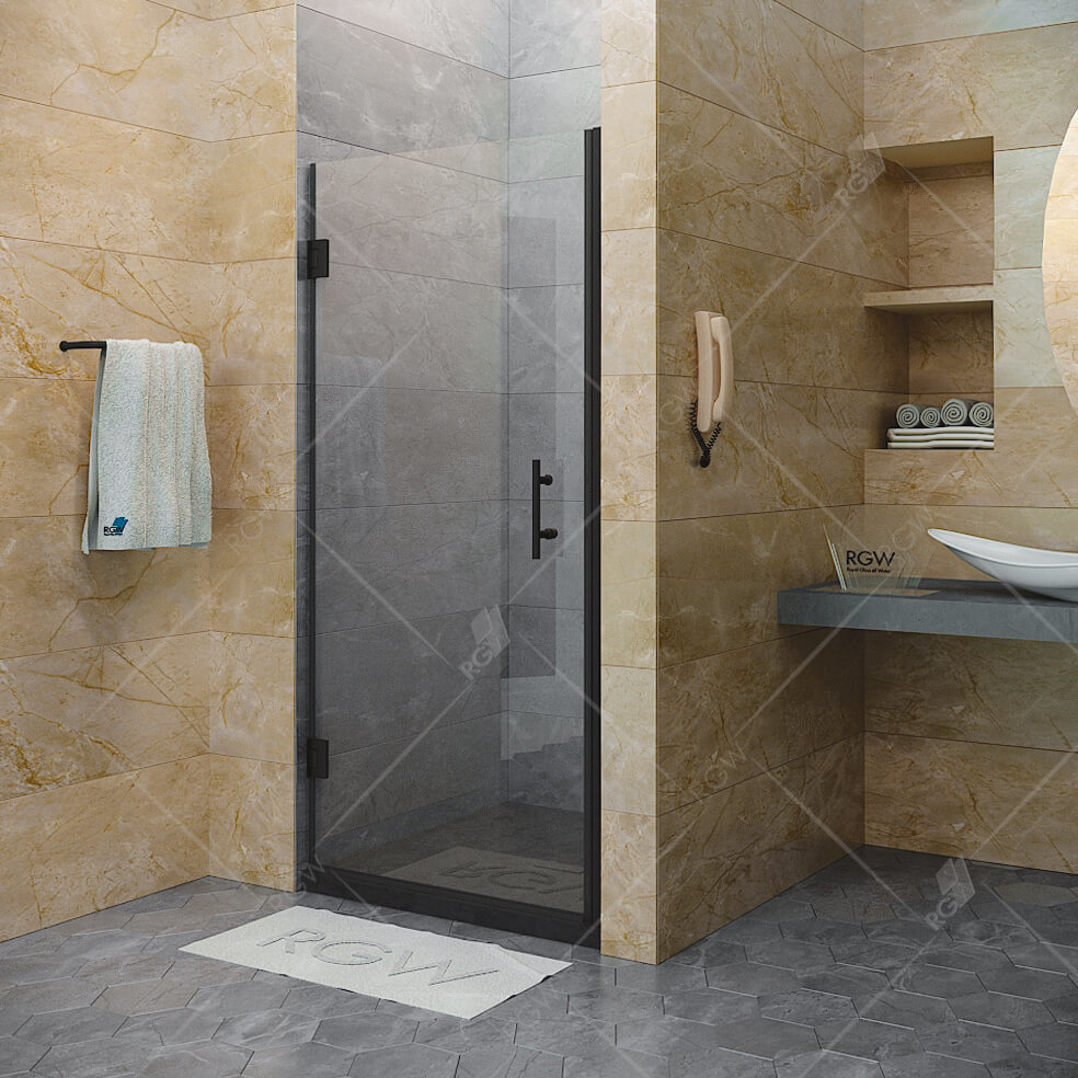 Душевая дверь RGW HO-011B Hotel 700*1950 мм (черный/прозрачное)
