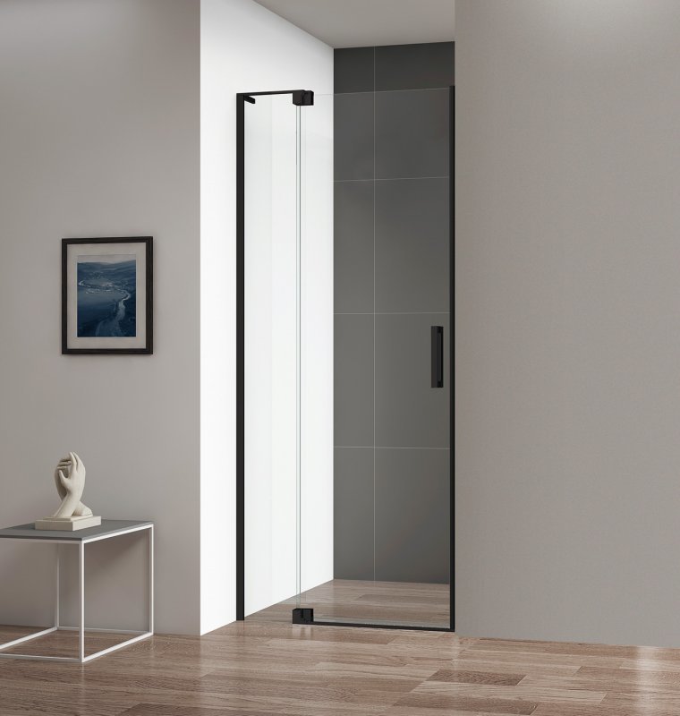 Душевая дверь Cezares SLIDER-B-1-70/80-C-NERO 700/800*1950 мм (чёрный матовый/прозрачное)
