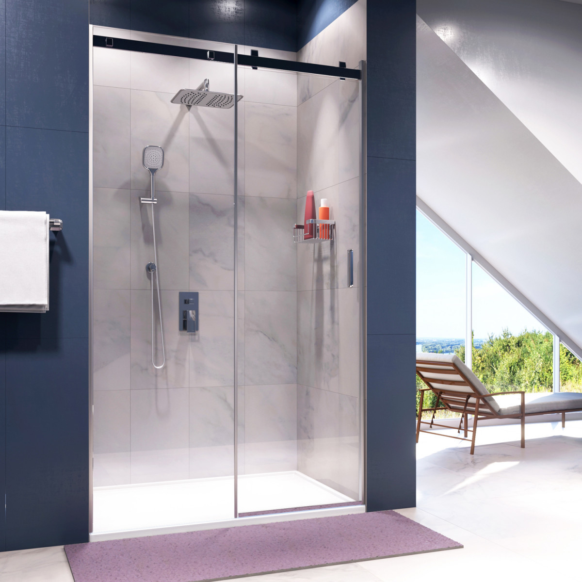Душевая дверь WasserKRAFT Alme 15R31 1400*2000 мм (хром/прозрачное)