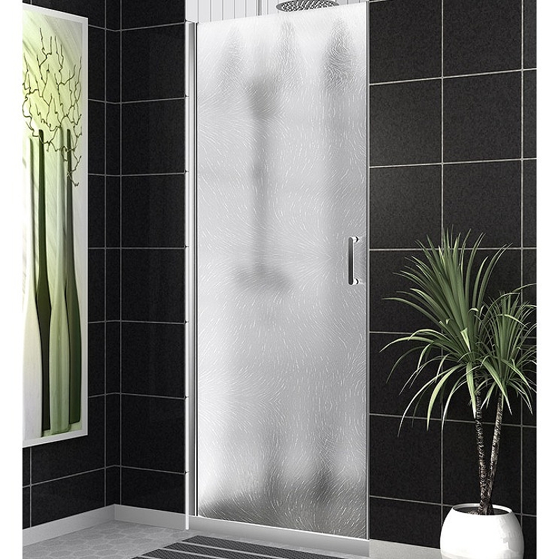 Душевая дверь BelBagno UNO-B-1-60-CH-Cr 600*1900 мм (хром/рифленое)