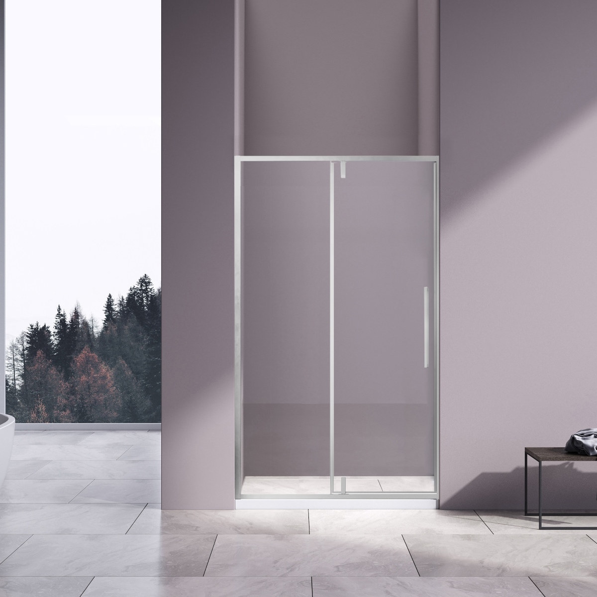 Душевая дверь Vincea Slim-N VDP-4SN120CL 1200*1950 мм (хром/прозрачное)