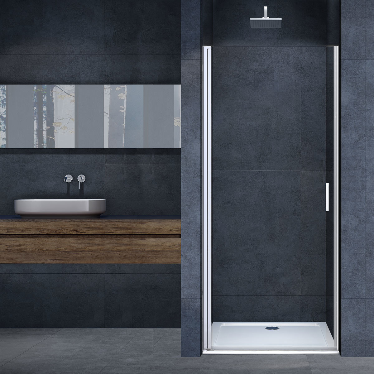 Душевая дверь Vincea Alpha VDP-3AL650CL 650*1950 мм (хром/прозрачное)