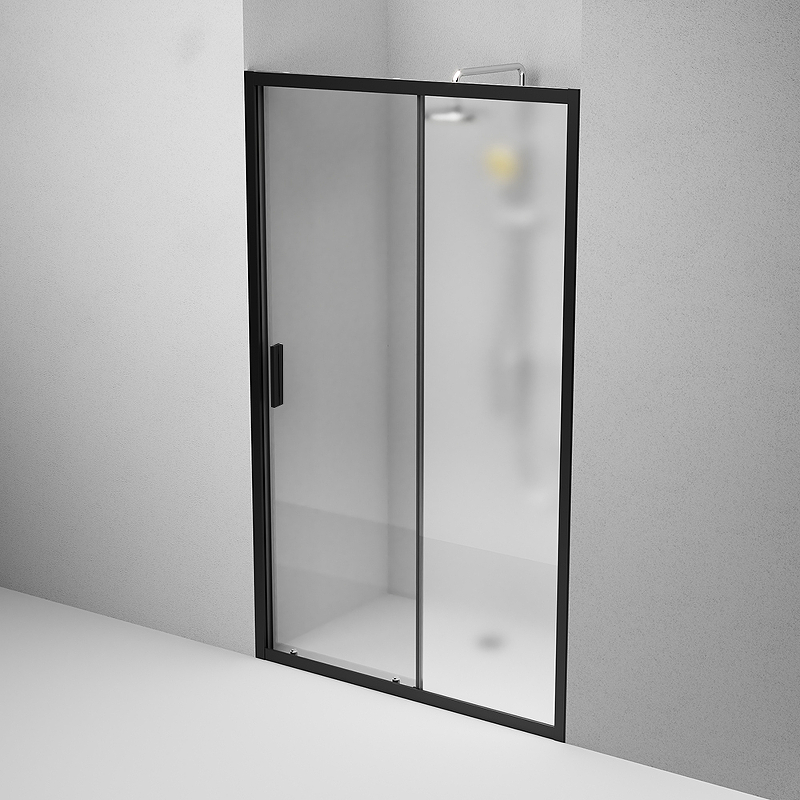 Душевая дверь AM.PM Gem Solo W90G-120-1-195BM 1200*1950 мм (черный матовый/матовое)