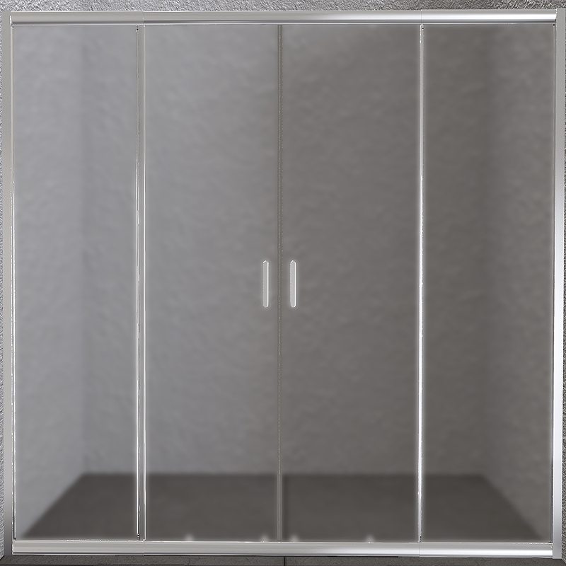 Душевая дверь BelBagno UNIQUE-BF-2-170/200-C-Cr 2000*1900 мм (хром/рифленое)