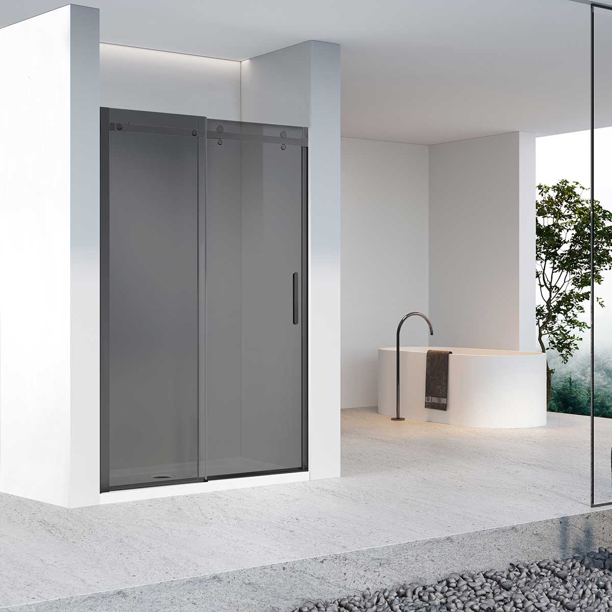 Душевая дверь Vincea Como-N VDS-4CN160CGB 1600*1950 мм (черный/тонированное)