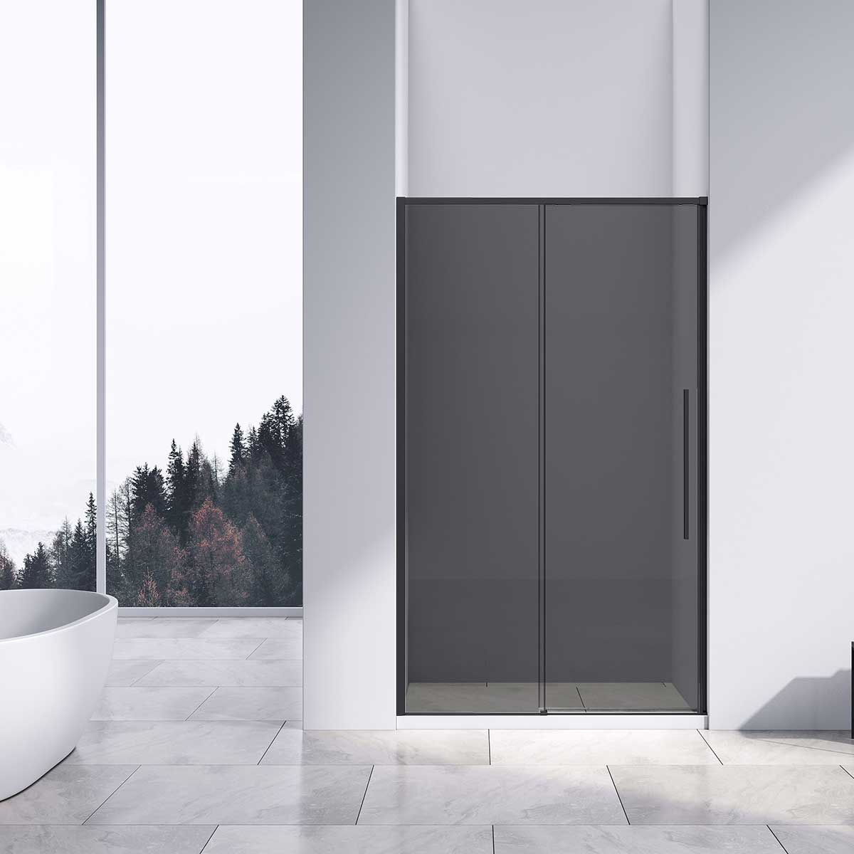 Душевая дверь Vincea Slim-N VDS-4SN130CGB 1300*1950 мм (черный/тонированное)