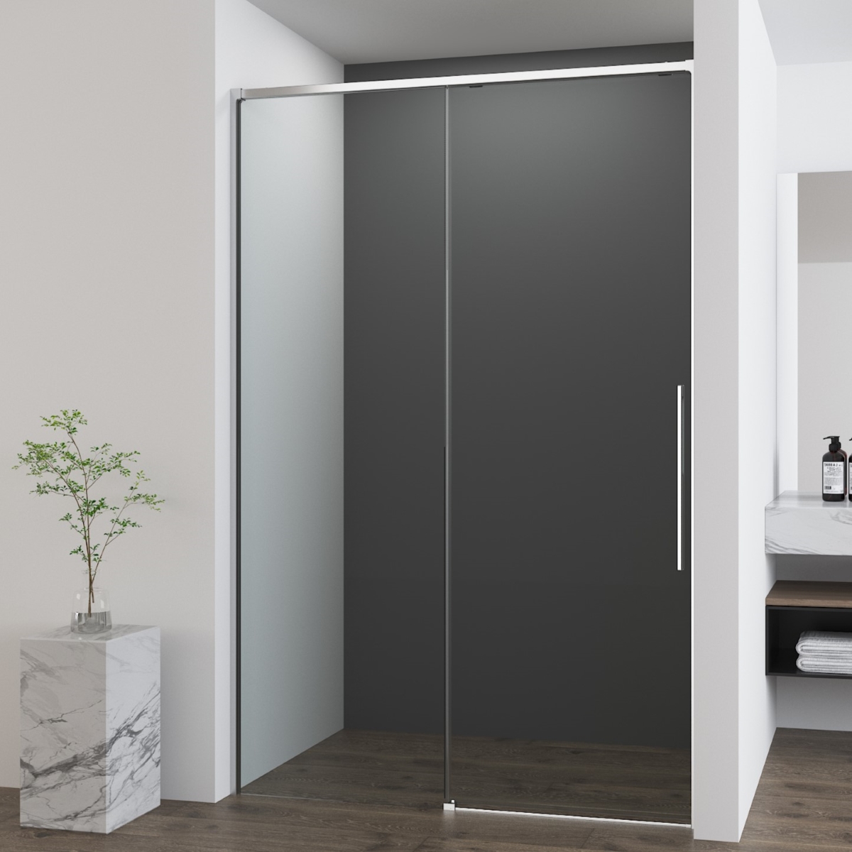 Душевая дверь Vincea Ultima VDS-7UL120CL 1200*2000 мм (хром/прозрачное)