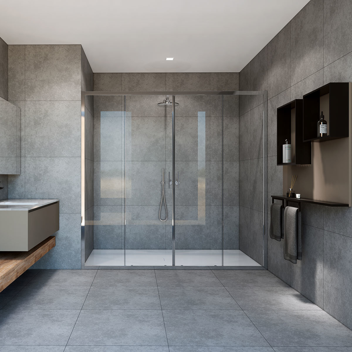 Душевая дверь Vincea Garda VDS-1G2190CL 1900*1900 мм (хром/прозрачное)