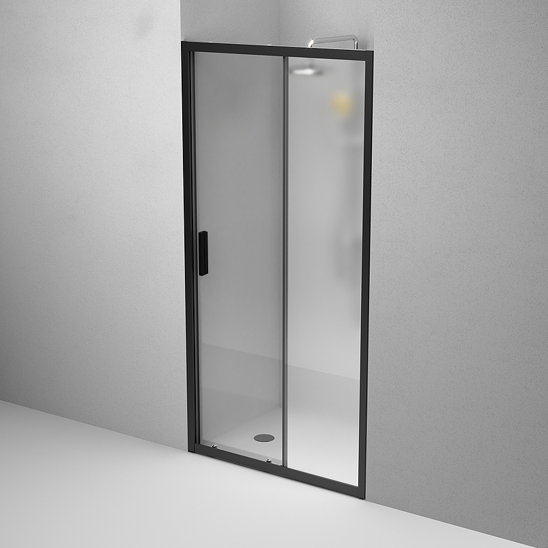 Душевая дверь AM.PM Gem Solo W90G-110-1-195BM 1100*1950 мм (черный матовый/матовое)