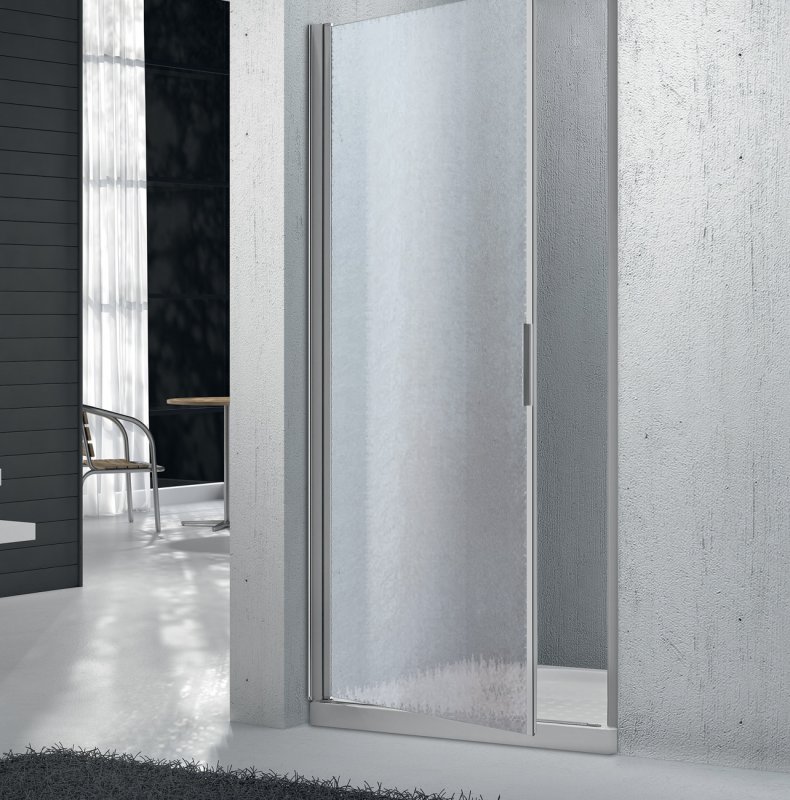 Душевая дверь BelBagno SELA-B-1-65-P-Cr 650*1900 мм (хром/рифленое)
