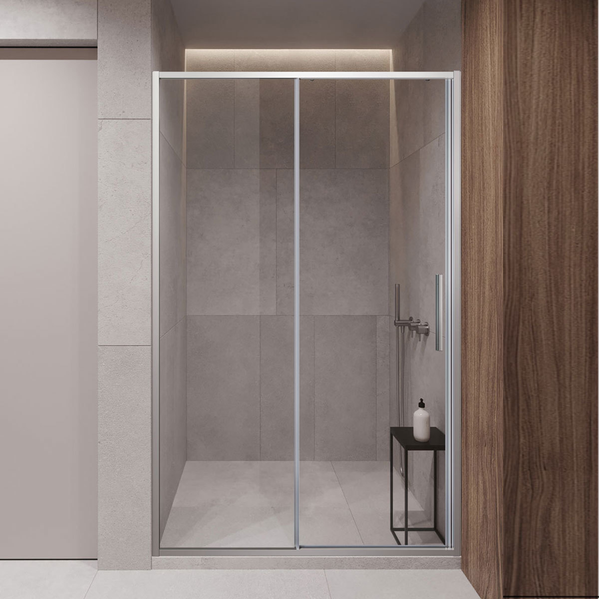 Душевая дверь Vincea Slim-U VDS-2SU130CL 1300*2000 мм (хром/прозрачное)