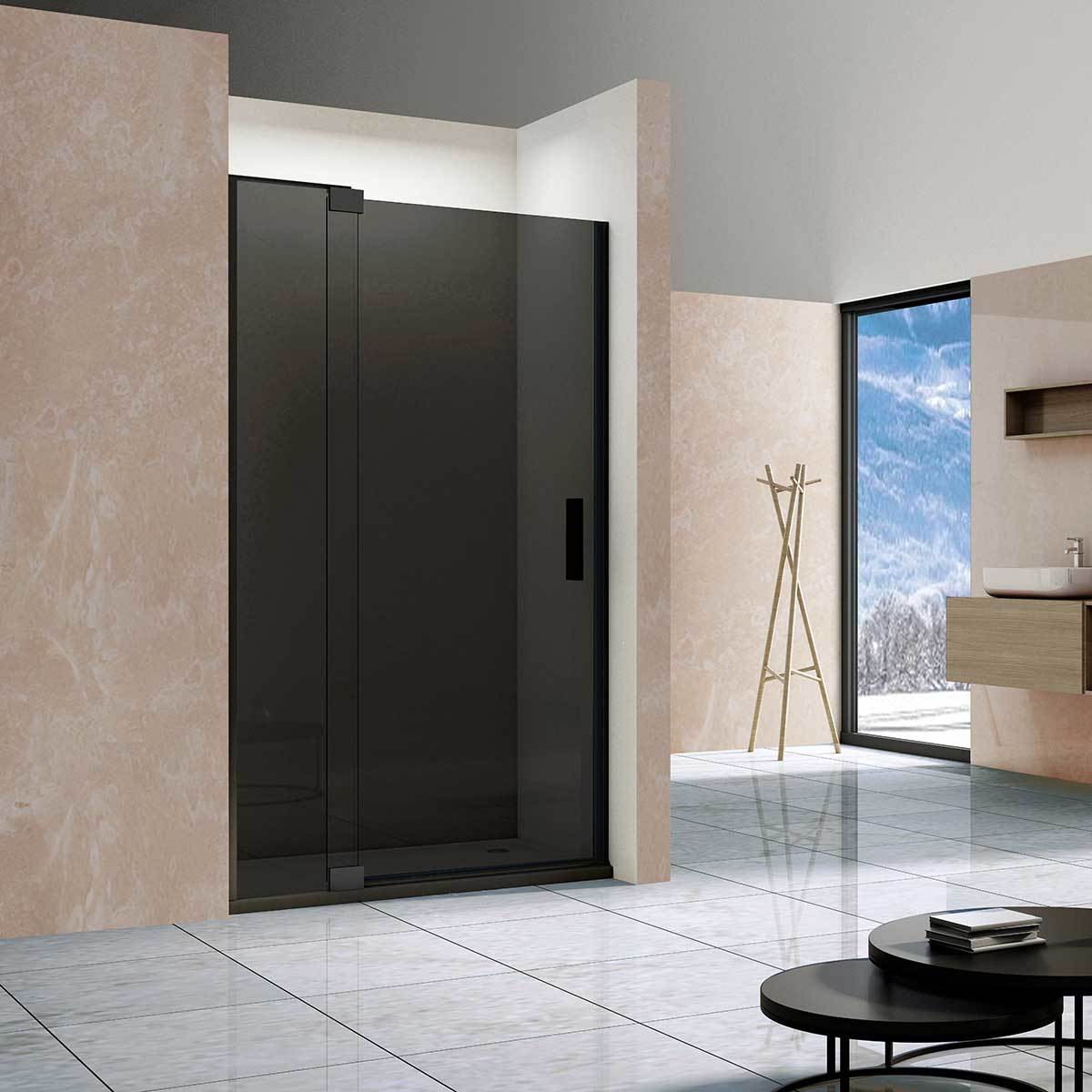 Душевая дверь Vincea Extra VDP-1E1112CGB 1100/1200*2000 мм (черный/тонированное)