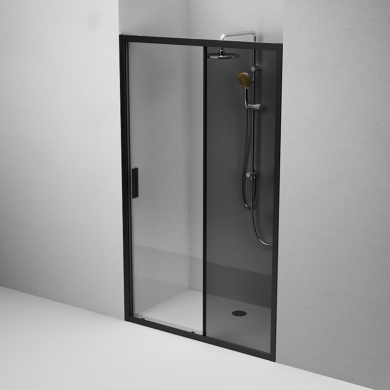 Душевая дверь AM.PM Gem Solo W90G-120-1-195BG 1200*1950 мм (черный матовый/тонированное)