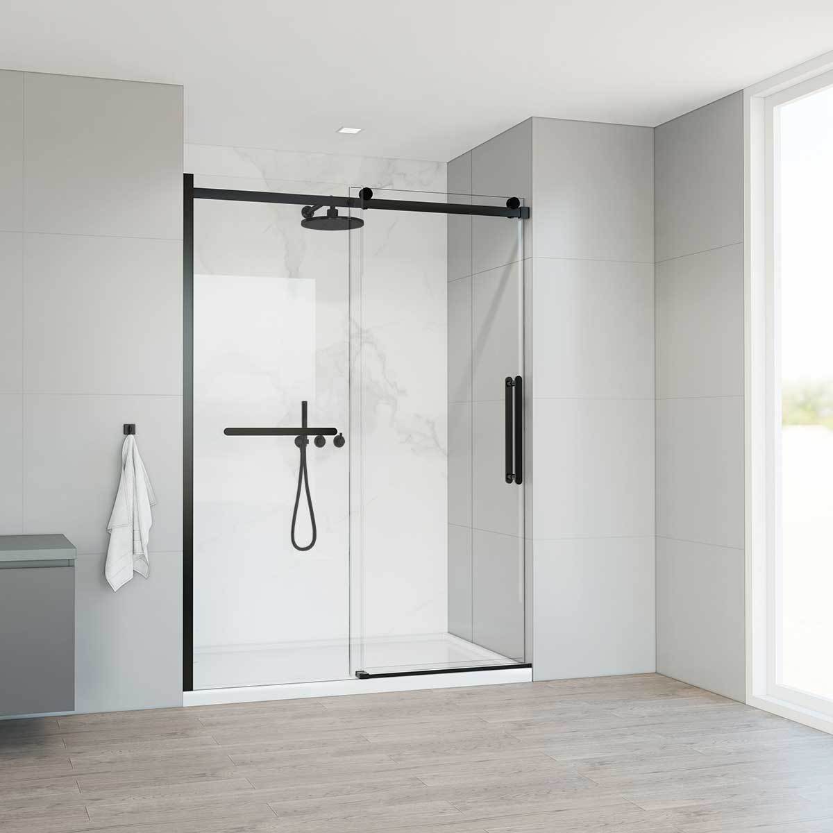 Душевая дверь Vincea Сomo Soft VDS-1CS140CLB 1400*1950 мм (черный/прозрачное)
