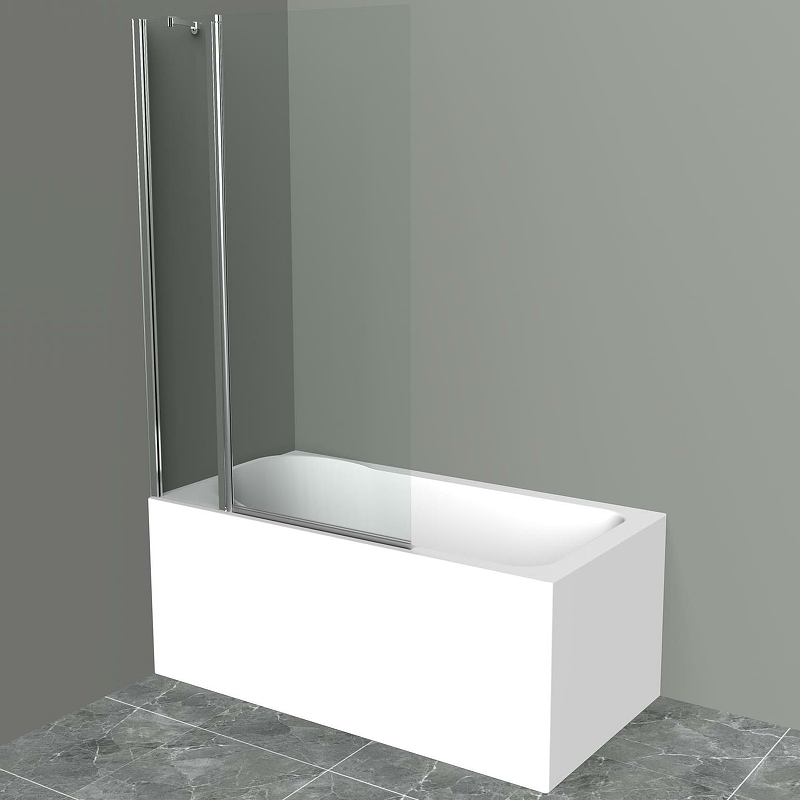 Шторка на ванну BelBagno UNO-V-11-90/150-C-Cr 900*1500 мм (хром/прозрачное)