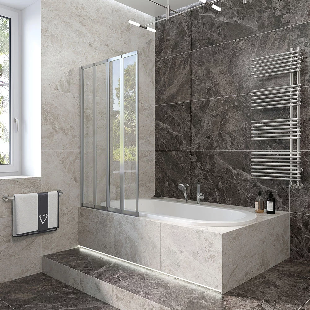 Шторка на ванну Veconi Palau PL74L-120-01-19C4 1200*1500 мм (хром/прозрачное) L