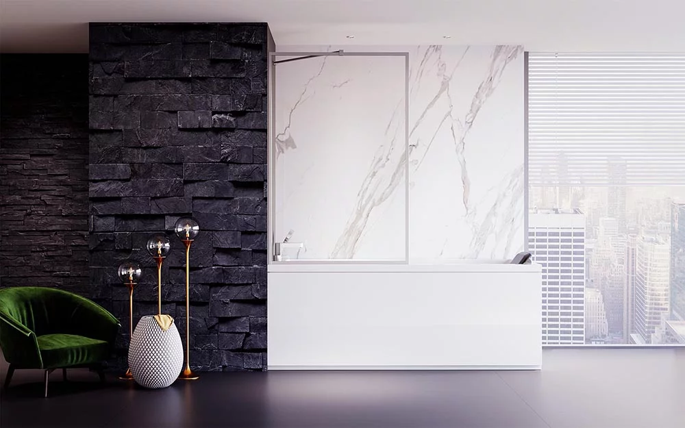 Шторка на ванну Veconi Palau PL85-90-01-C8 900*1500 мм (хром/прозрачное)