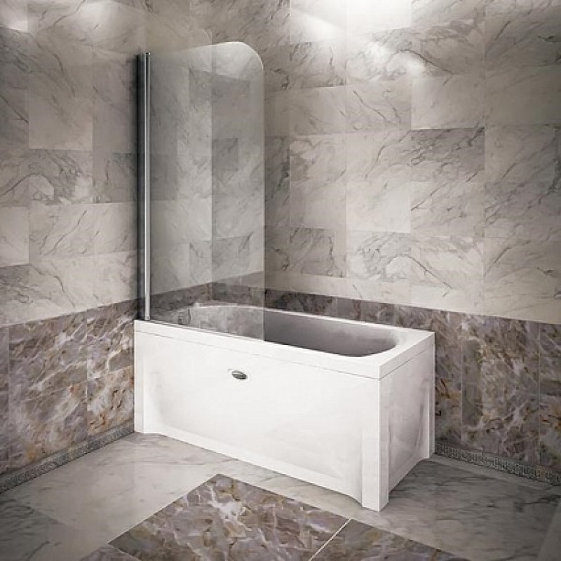 Шторка на ванну Radomir 1-10-0-1-0-100 1400*750 мм (хром/прозрачное) L