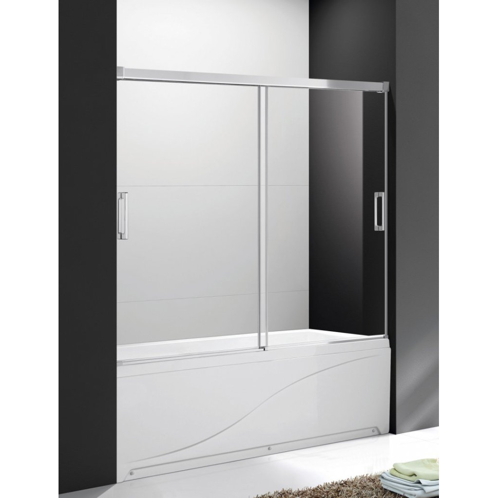Шторка на ванну Cezares TANDEM-SOFT-VF-2-200/145-P-Cr 1900*1450 (хром/матовое)