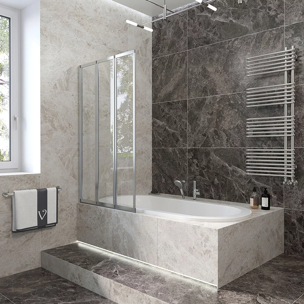 Шторка на ванну Veconi Palau PL73L-90-01-19C4 900*1500 мм (хром/прозрачное) L