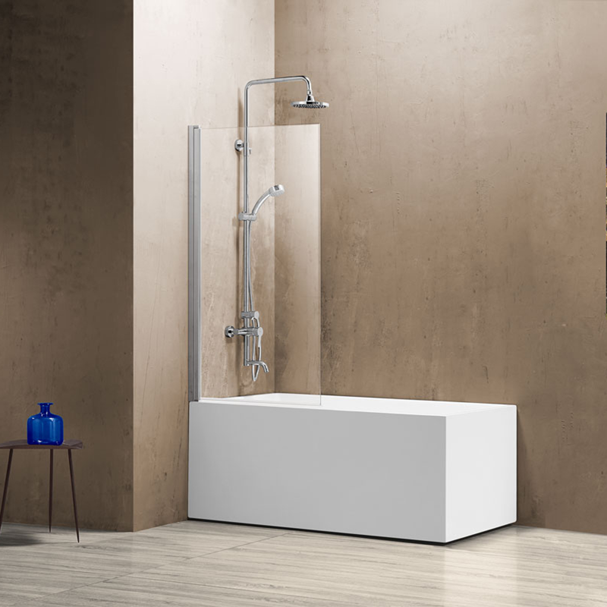 Шторка на ванну Vincea VSB-11800CL 800*1400 мм (хром/прозрачное)