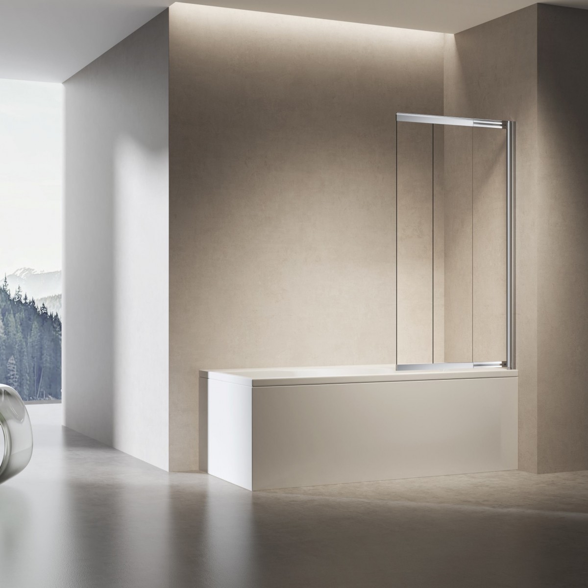 Шторка на ванну Vincea VSB-6E900CL-R 900*1400 мм R (хром/прозрачное)