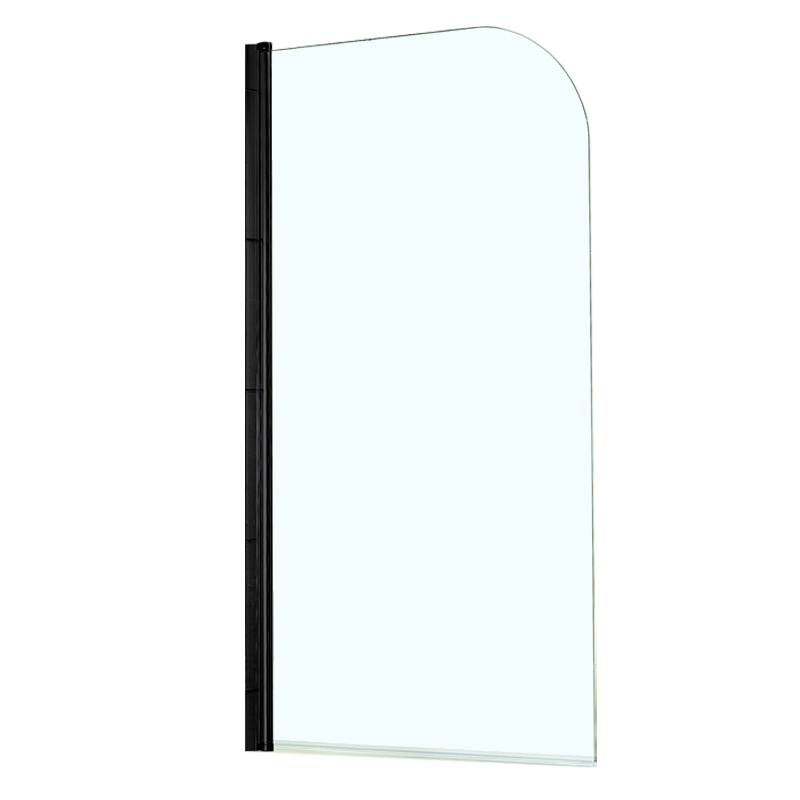Шторка на ванну Azario MERRIT AZ-NF6211 800 BLACK 800*1400 мм (черный/прозрачное)
