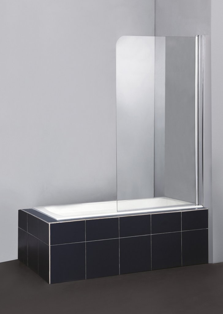 Шторка на ванну BelBagno SELA-V-1-80/140-P-Cr-R 800*1400 мм (хром/рифленое)