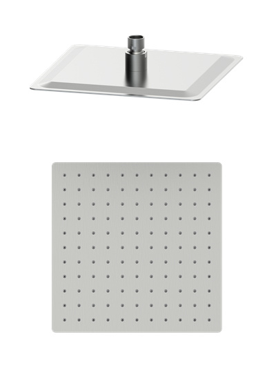 Верхний душ Wonzon & Woghand WW-88DP02-BN 300*300 мм (брашированный никель)