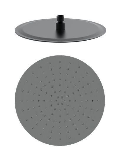 Верхний душ Wonzon & Woghand WW-88DP04-BGM 300*300 мм (тёмный графит)