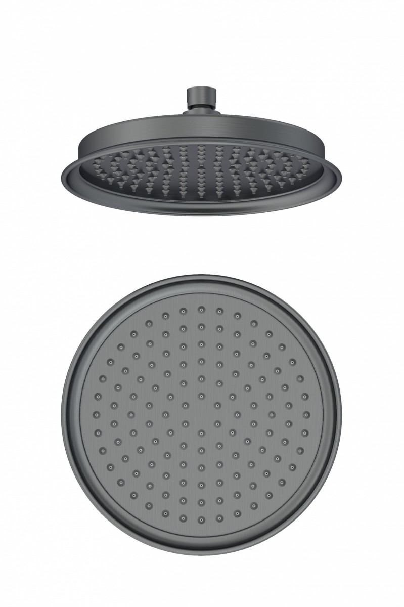 Верхний душ Wonzon & Woghand WW-88DP05-BGM 228*228 мм (тёмный графит)