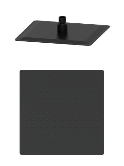 Верхний душ Wonzon & Woghand WW-88DP02-MB 300*300 мм (чёрный матовый)