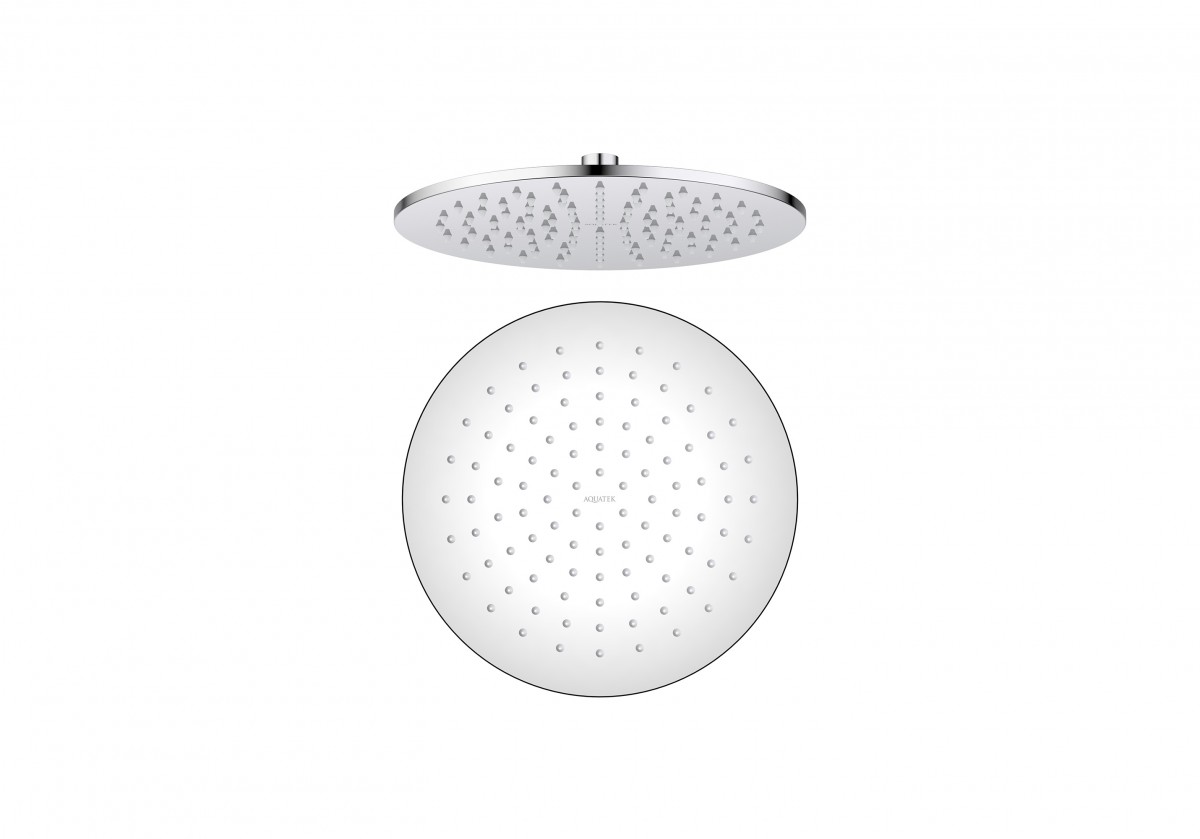 Верхний душ Aquatek AQ2077CR 250*250 мм (хром)