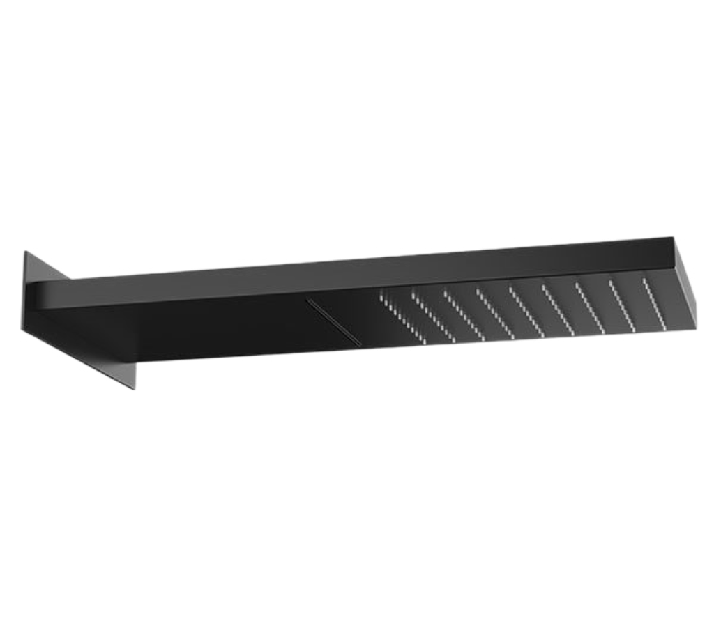 Верхний душ Remer 350SSCANOX 200*500 мм (чёрный матовый)